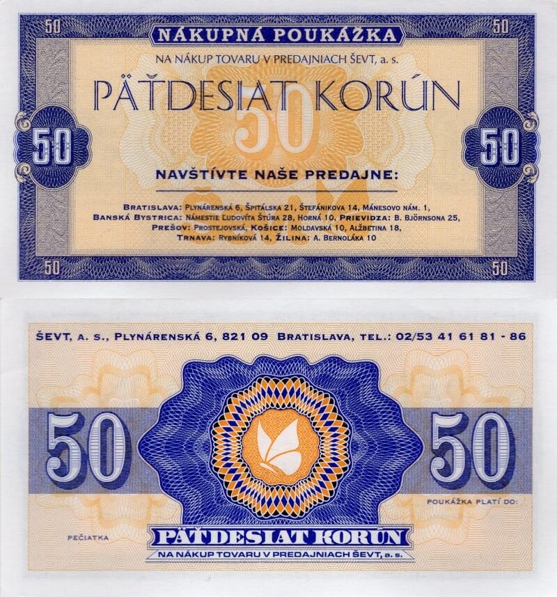 50 korún Ševt 2002 / tmavá verze