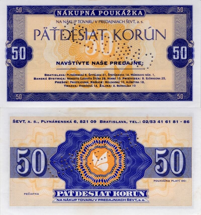 50 korún Ševt 2002 / tmavá verze