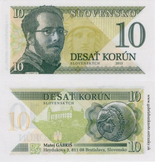 10 korún M.Gábriš 2013