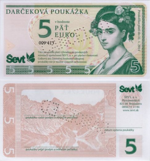 5 euro ŠEVT 2013