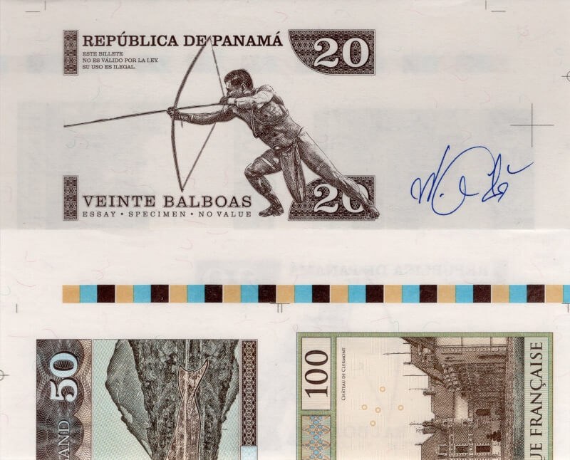 Aršík 20 balboas Panama