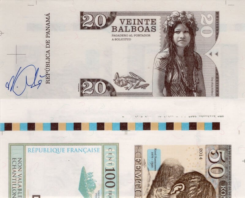 Aršík 20 balboas Panama