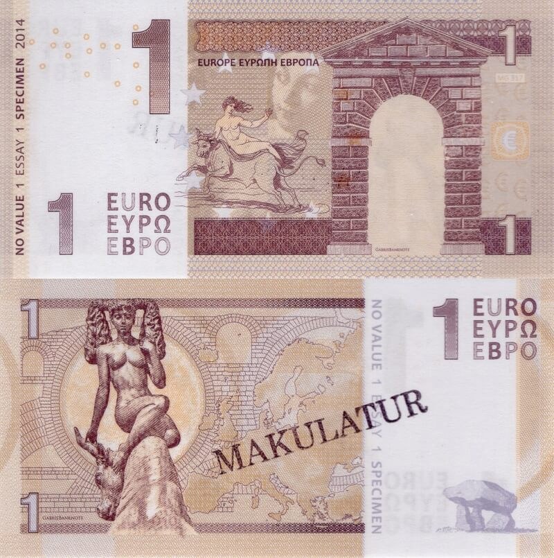 1 euro European Union / verze C