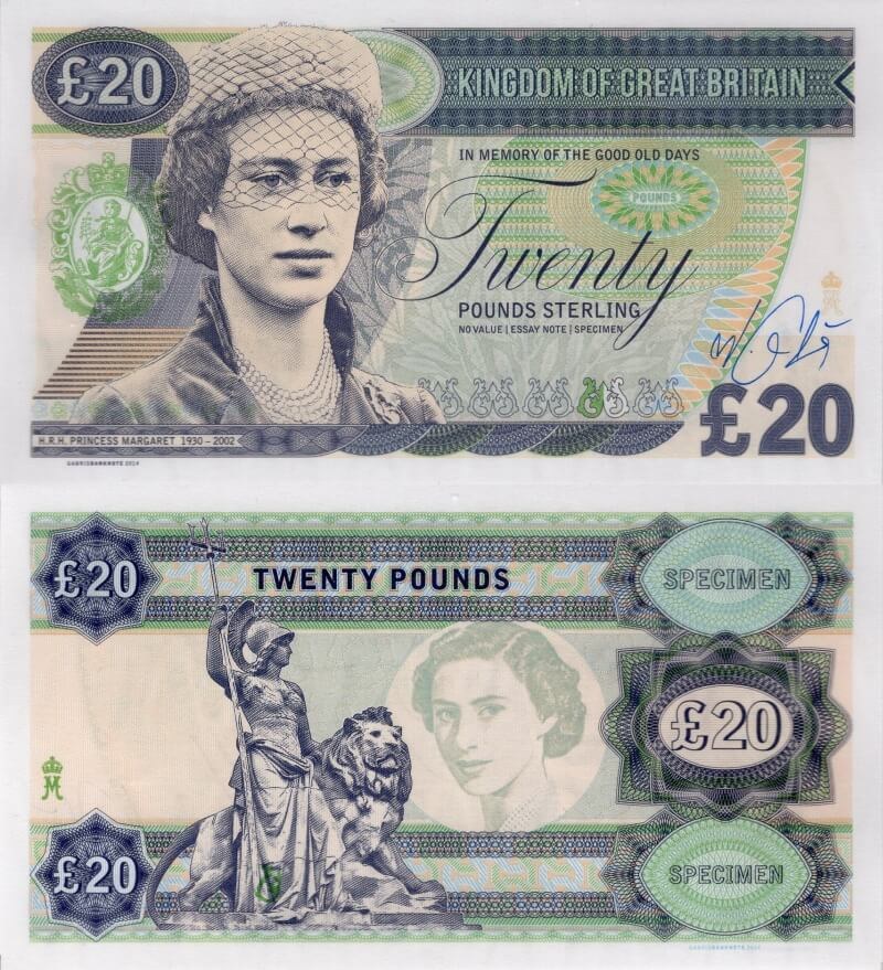 20 pounds Britain