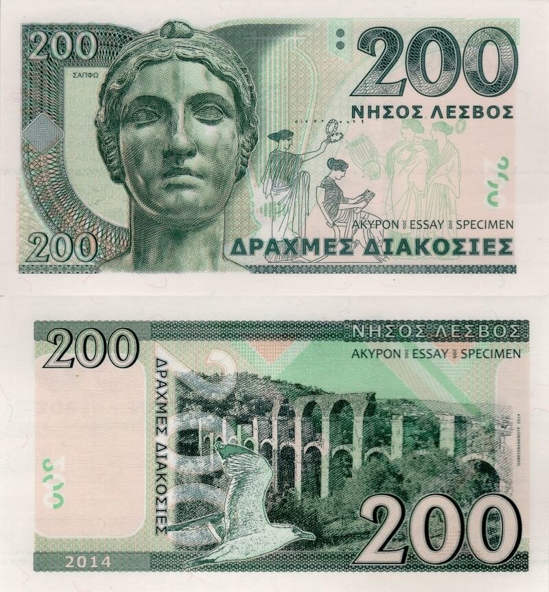 200 drachmas Lesvos