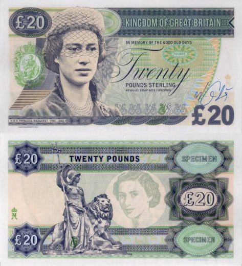 20 pounds Britain
