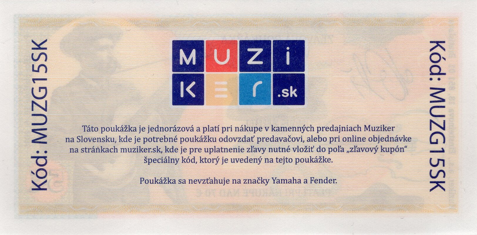 5 € Muziker 2015 - zadní strana