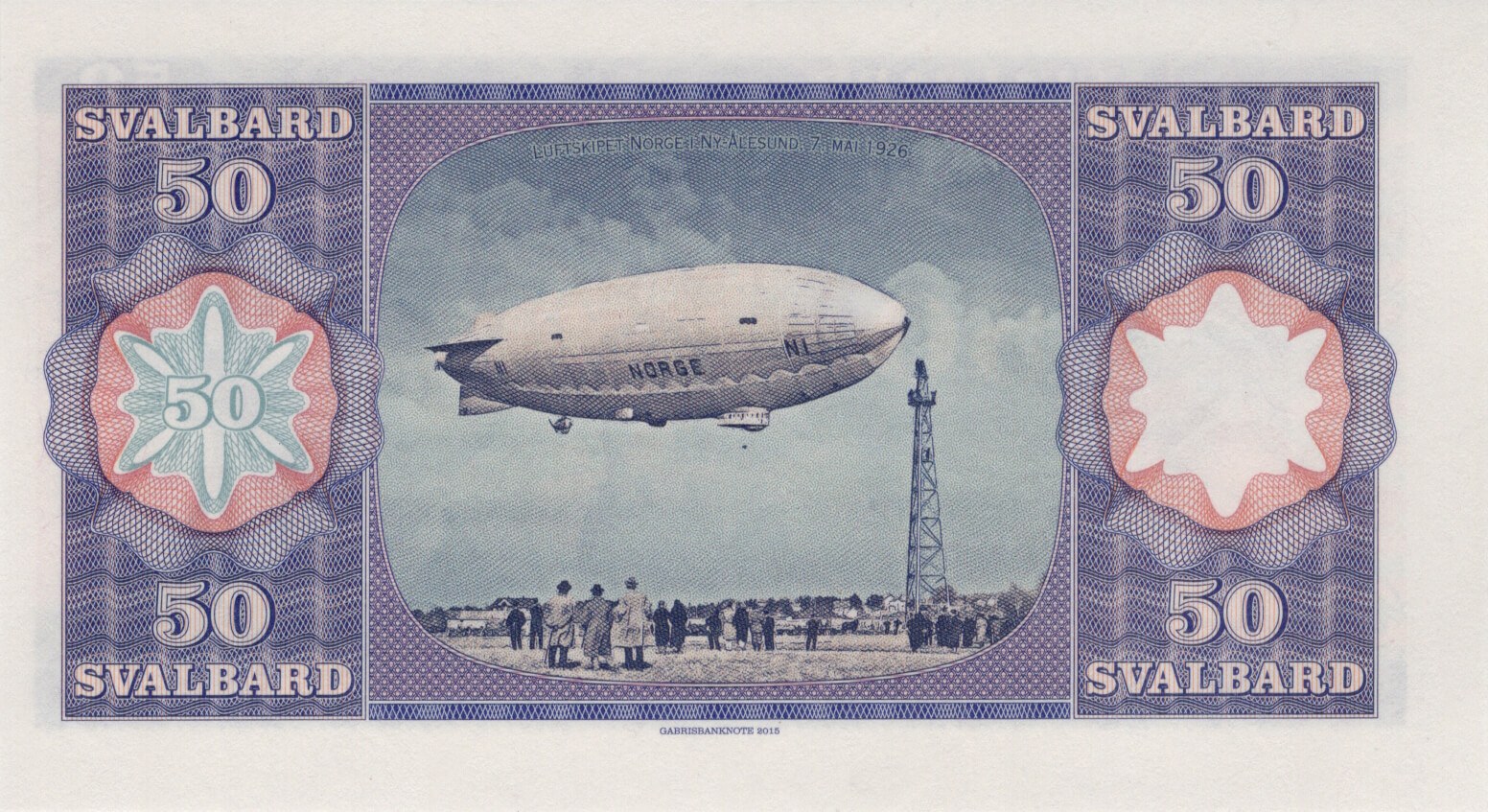 50 kroner Svalbard / Spitsbergen / Norway - zadní strana