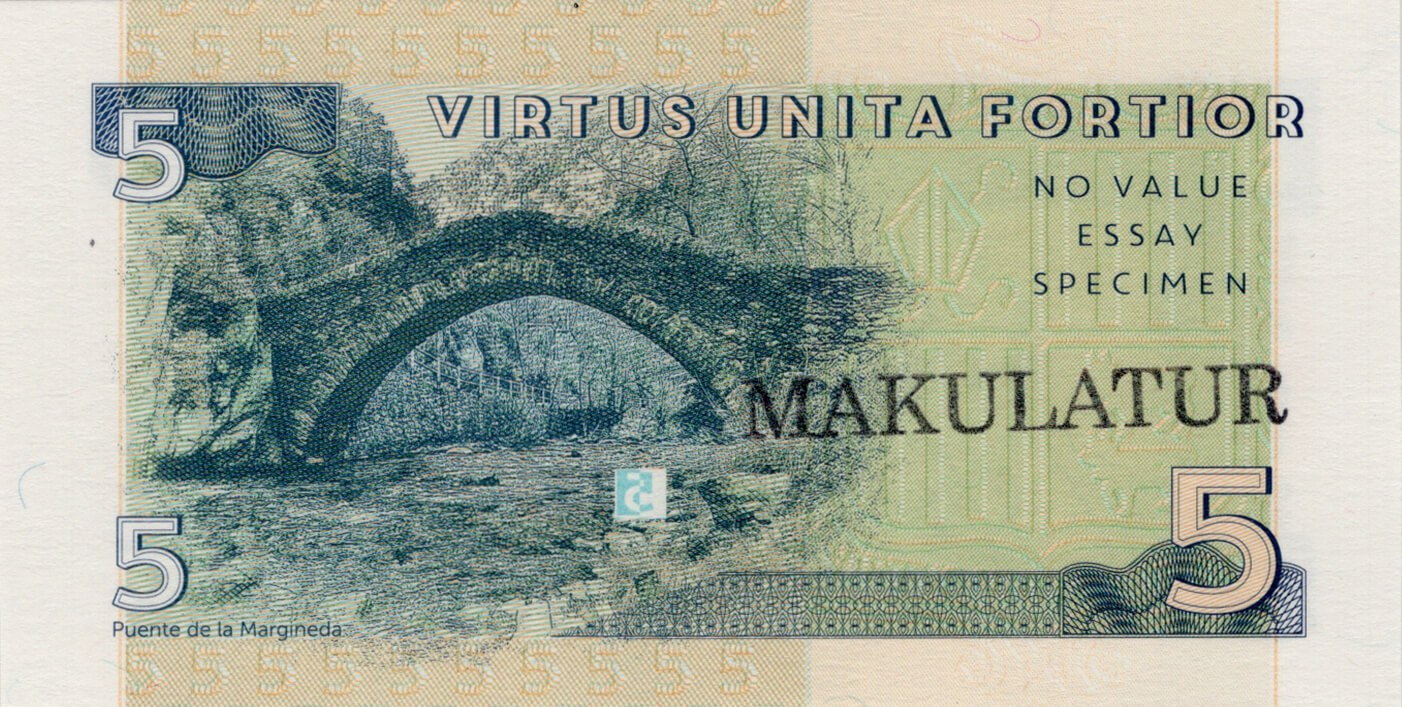 5 pessetas Andorra - zadní strana