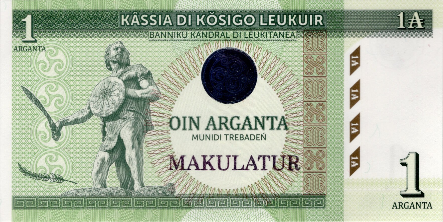 1 Arganta - přední strana