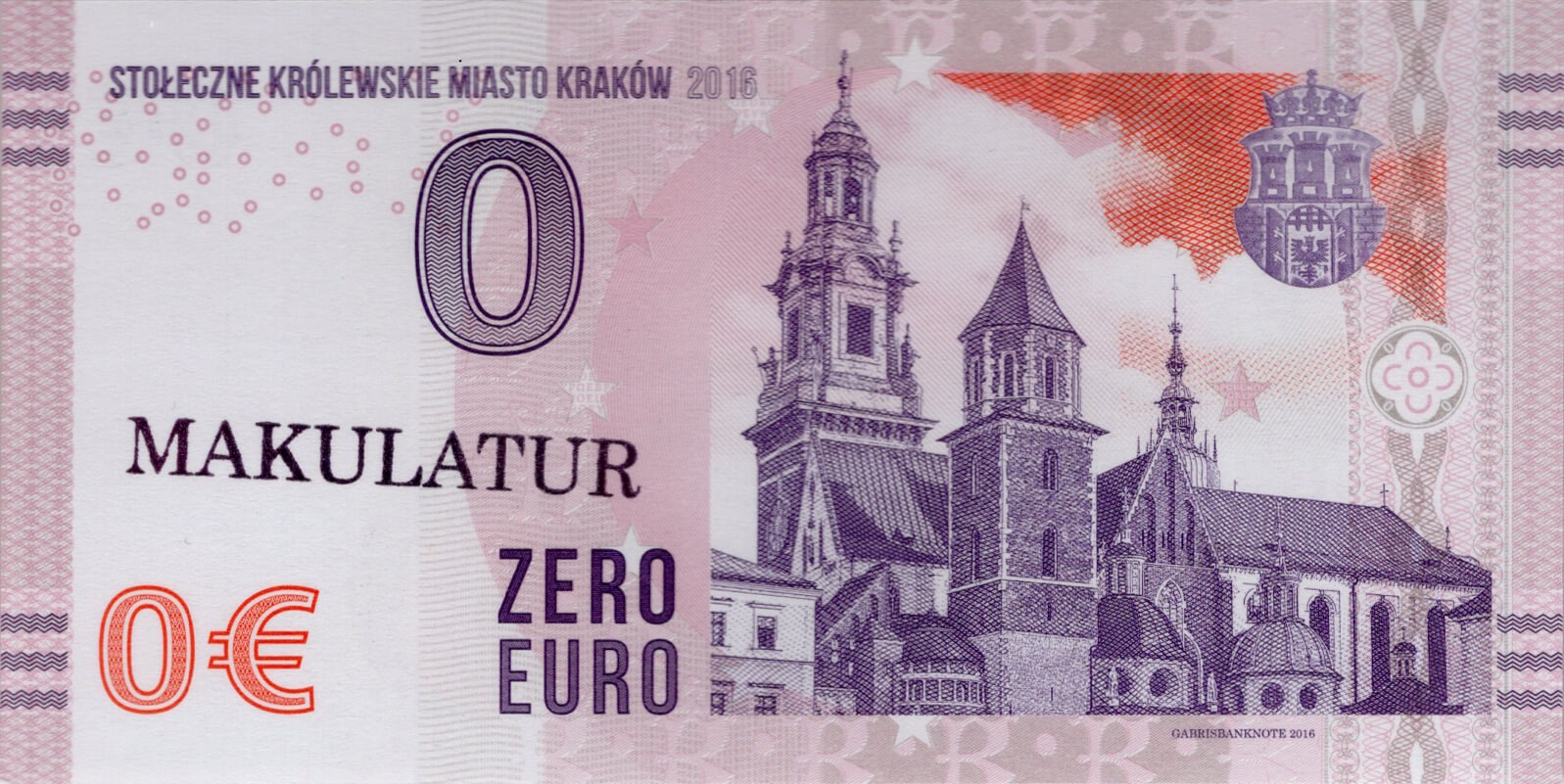 0 € Krakow - přední strana