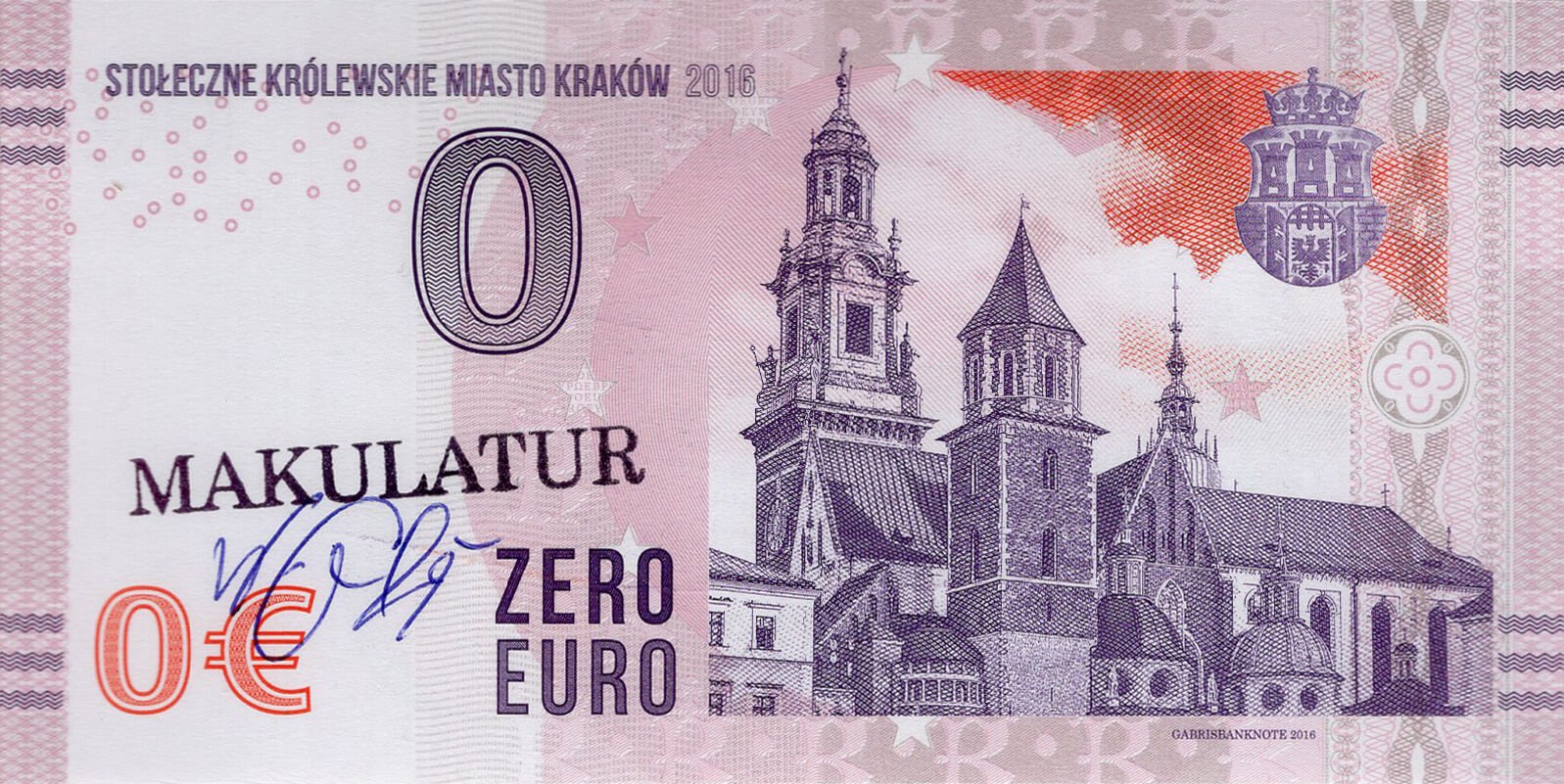0 € Krakow - přední strana