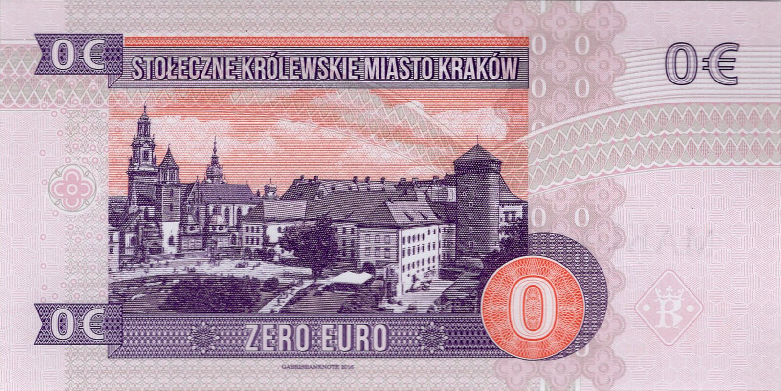 0 € Krakow - zadní strana