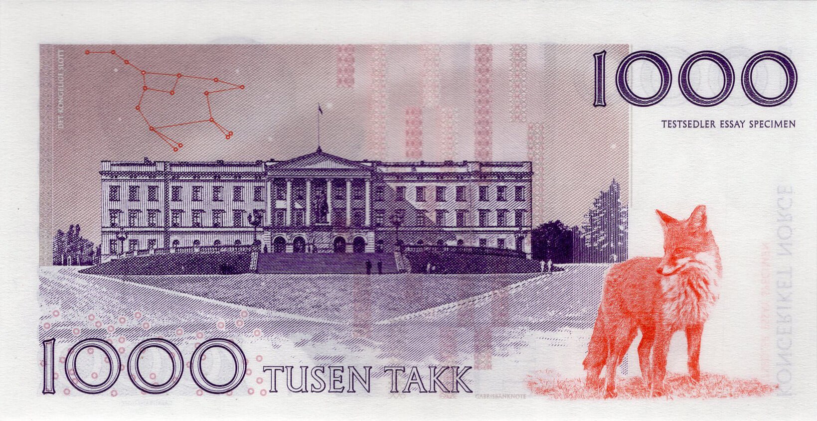 1000 Takk Norway - zadní strana