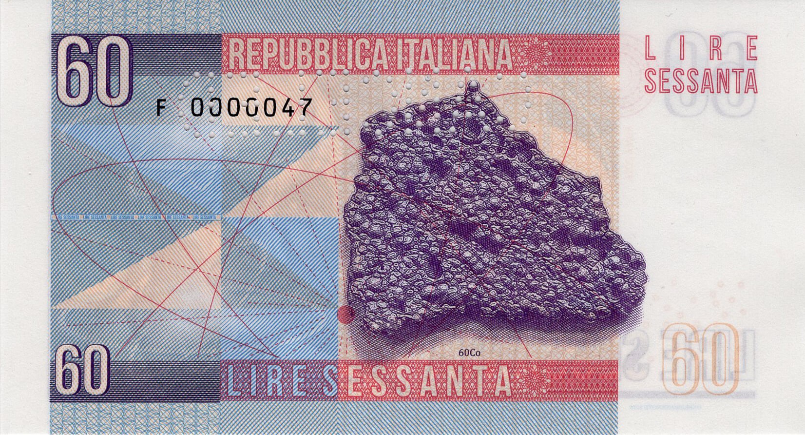60 lire Italy - zadní strana