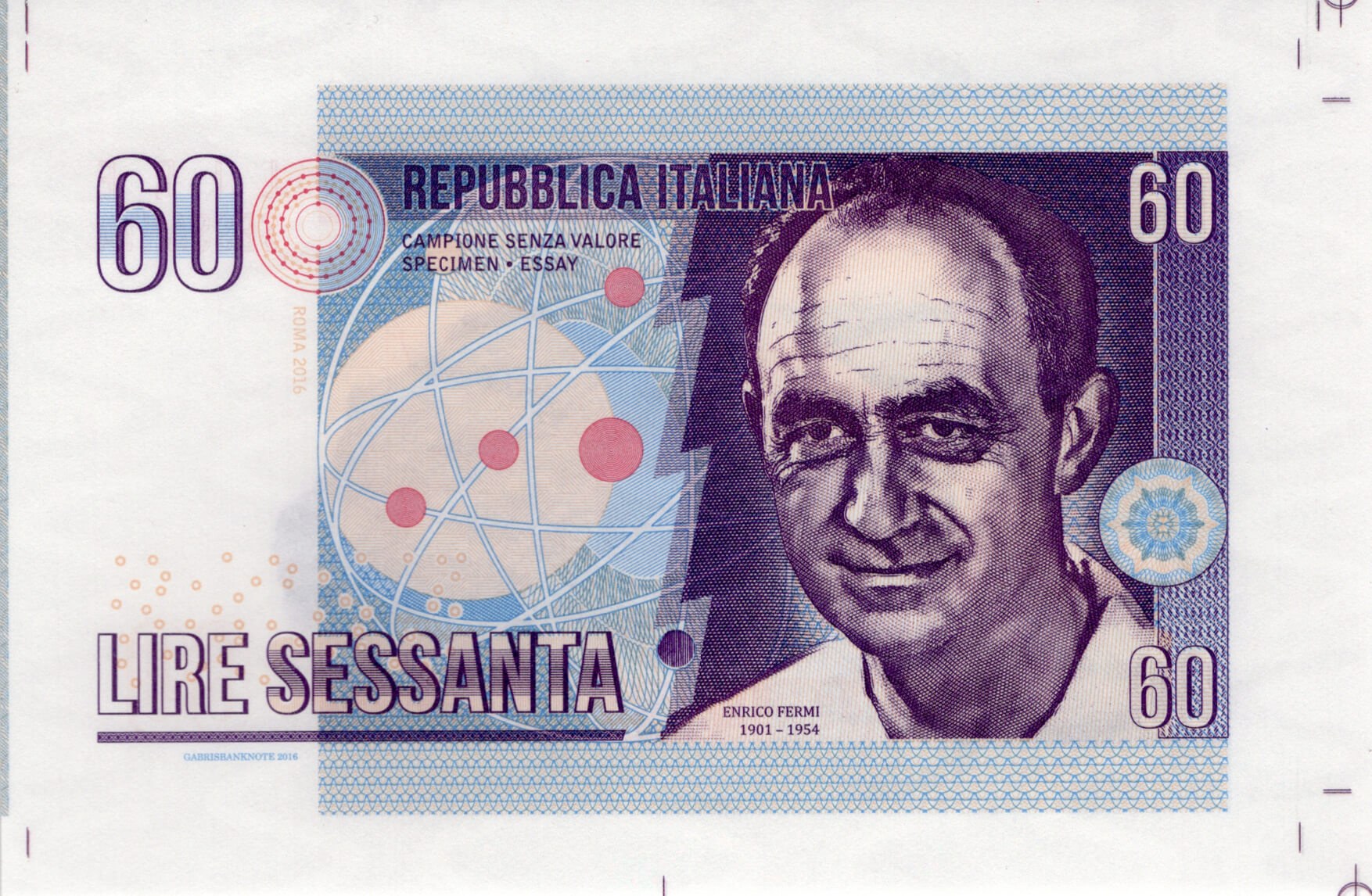 60 lire Italy - přední strana