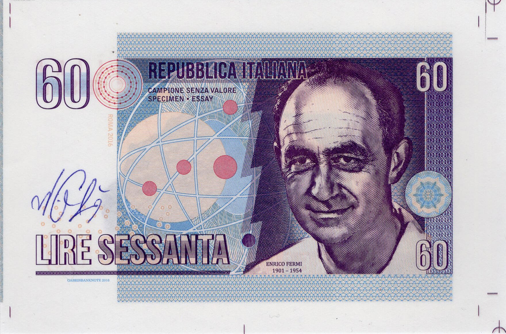 60 lire Italy - přední strana
