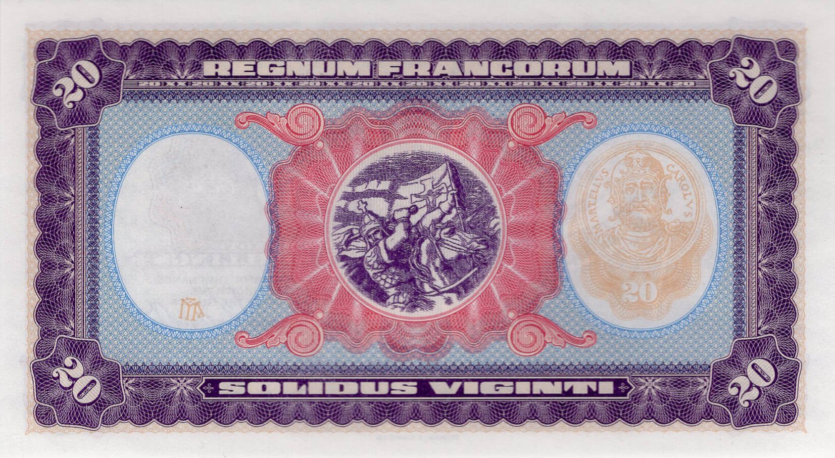 20 Shillings - zadní strana