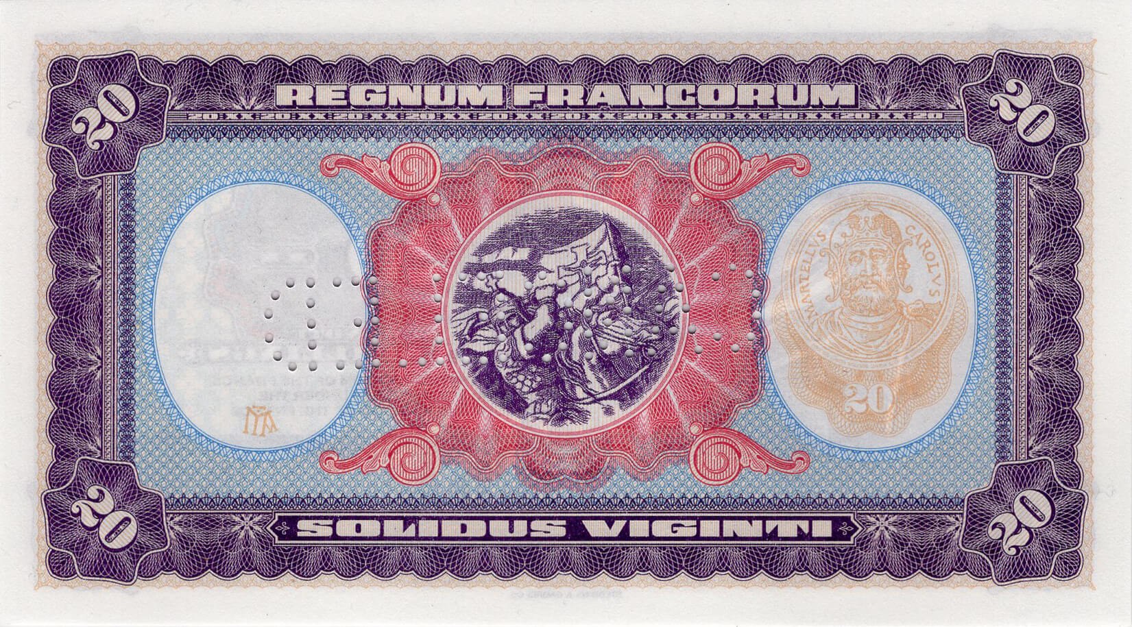 20 Shillings - zadní strana