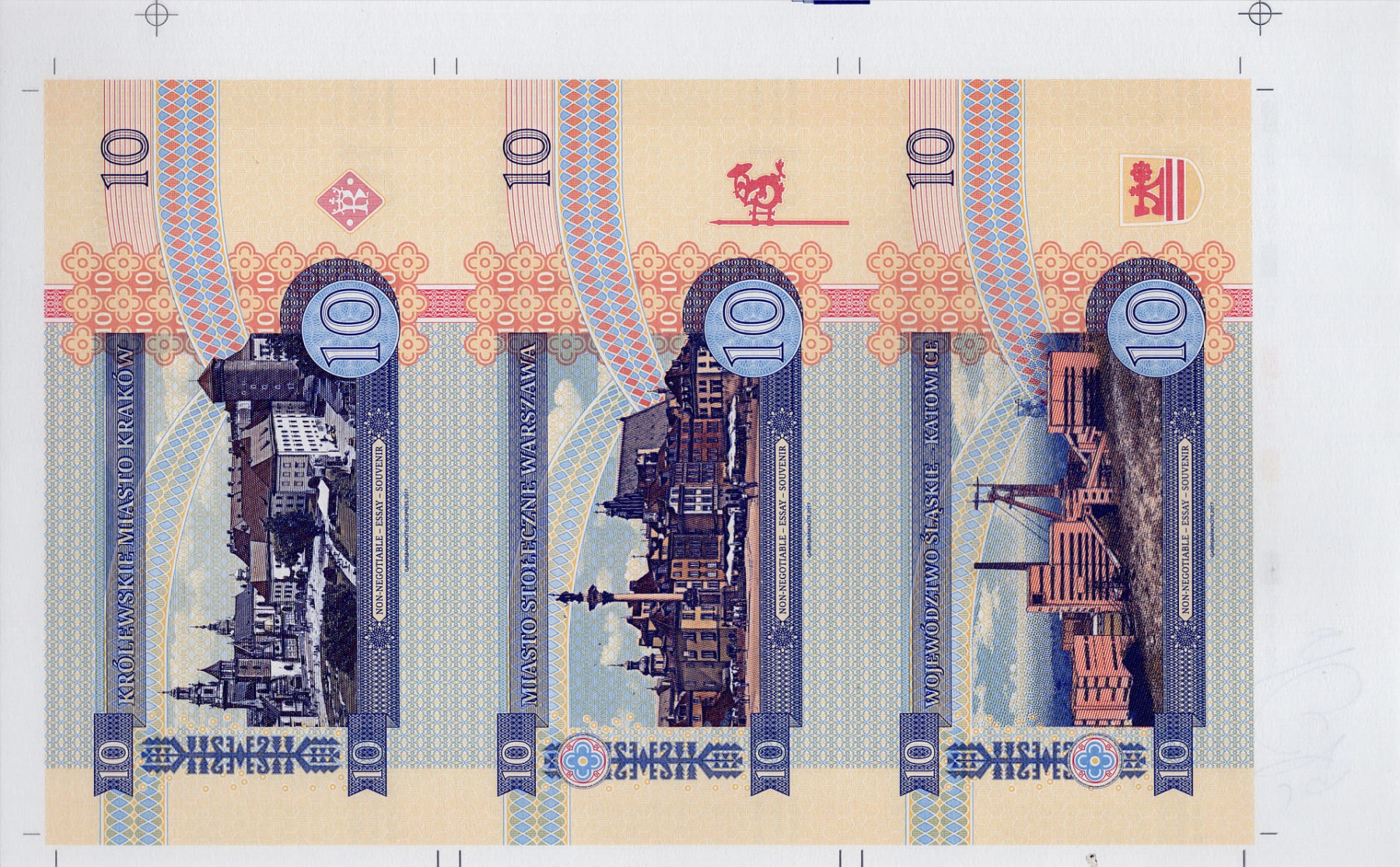 Arch 10 złotych 2017 - zadní strana