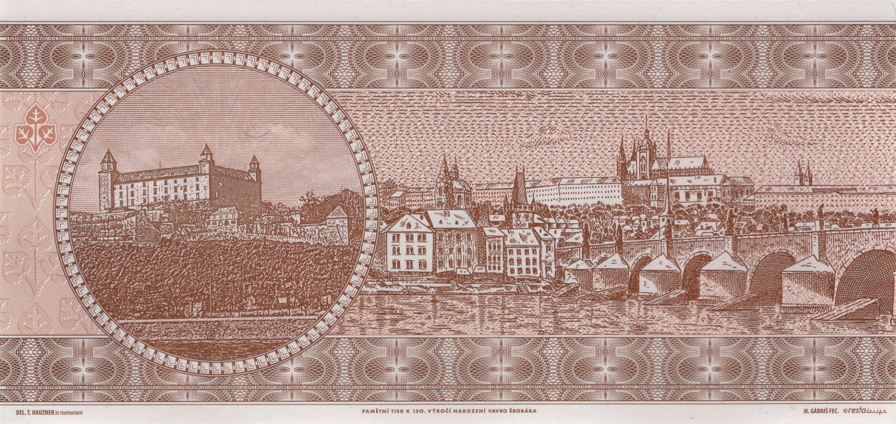 150 Vavro Šrobár - zadní strana