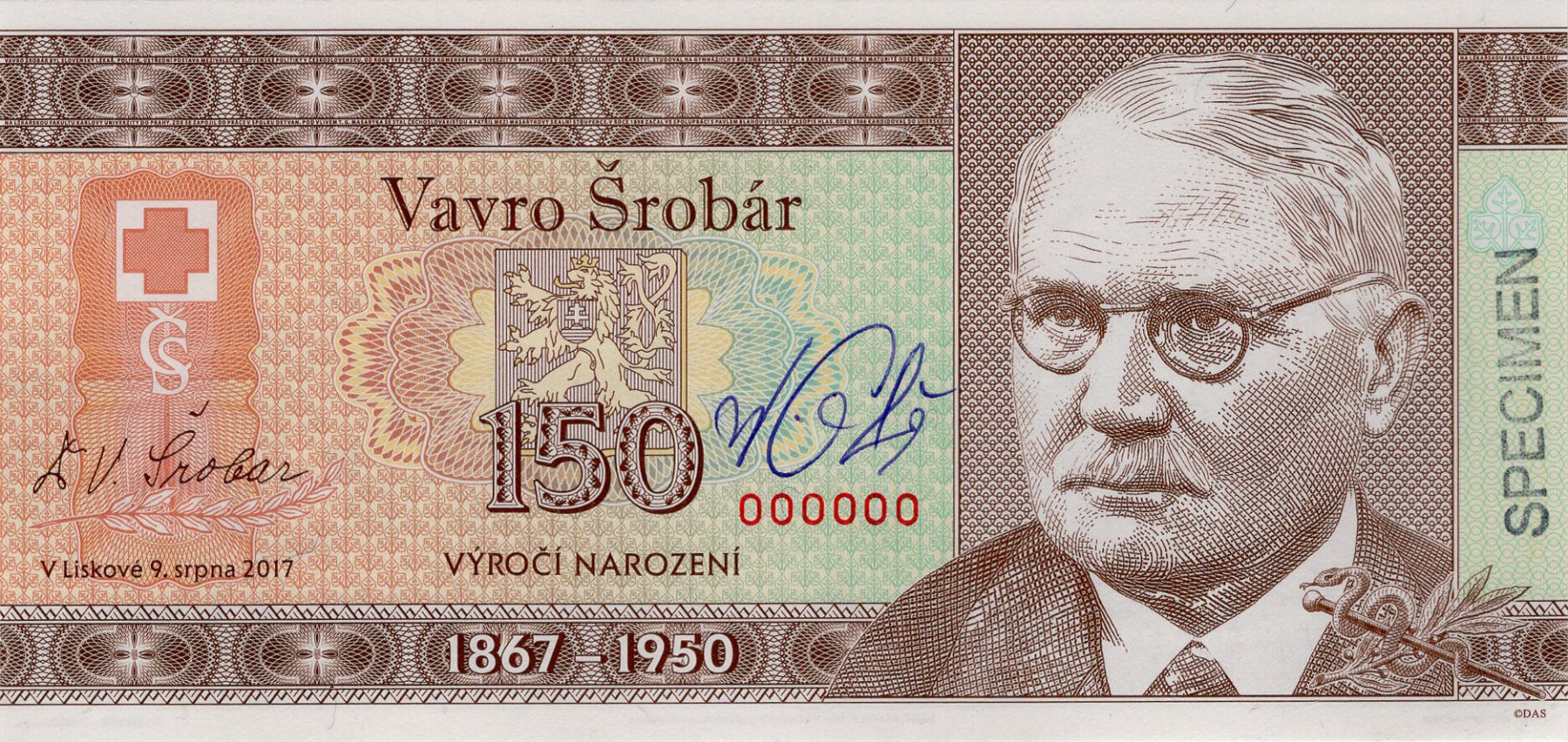 150 Vavro Šrobár - přední strana