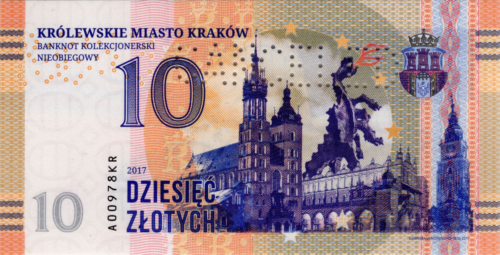 10 złotych Krakow / Poland - přední strana