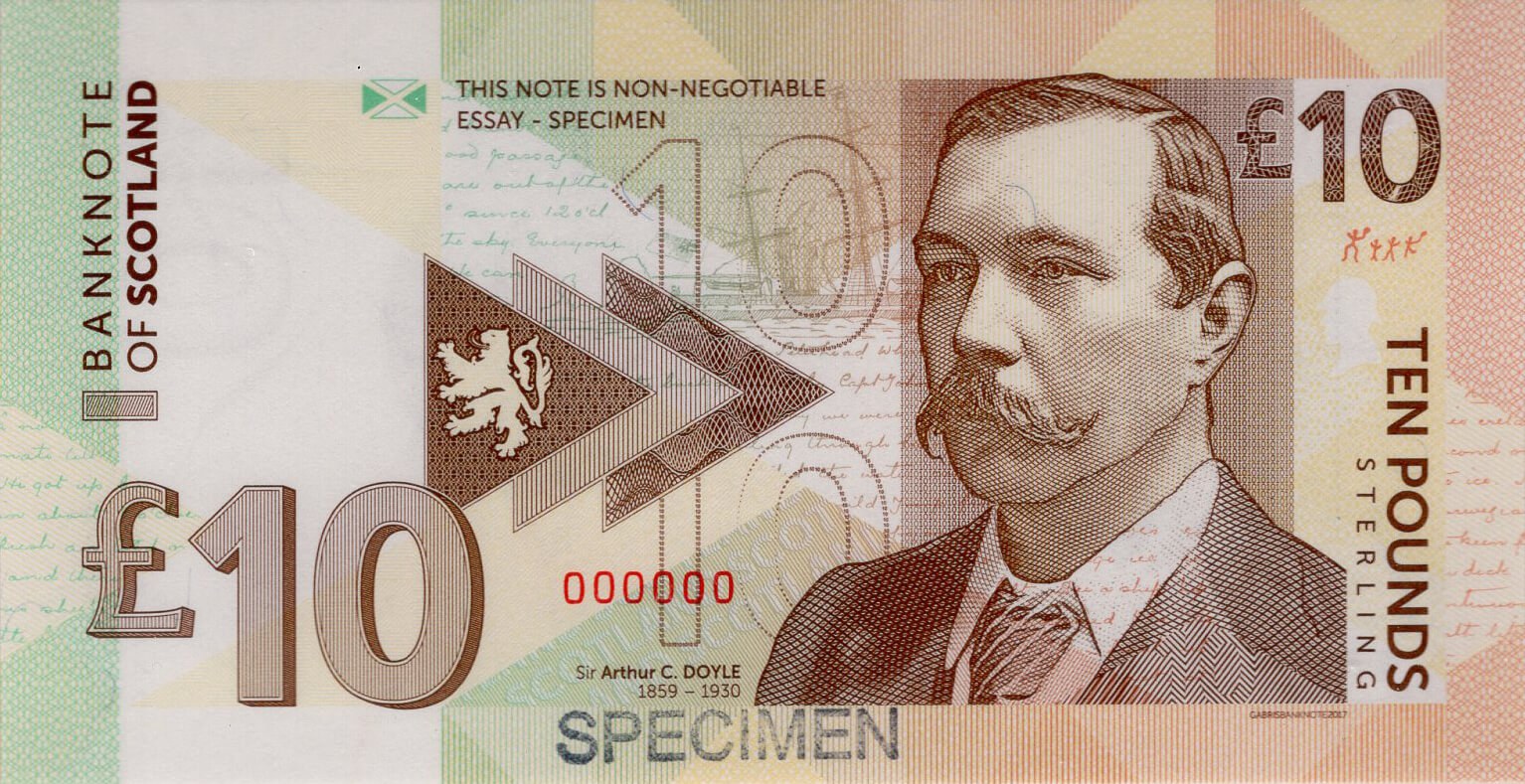 10 pounds Scotland - přední strana