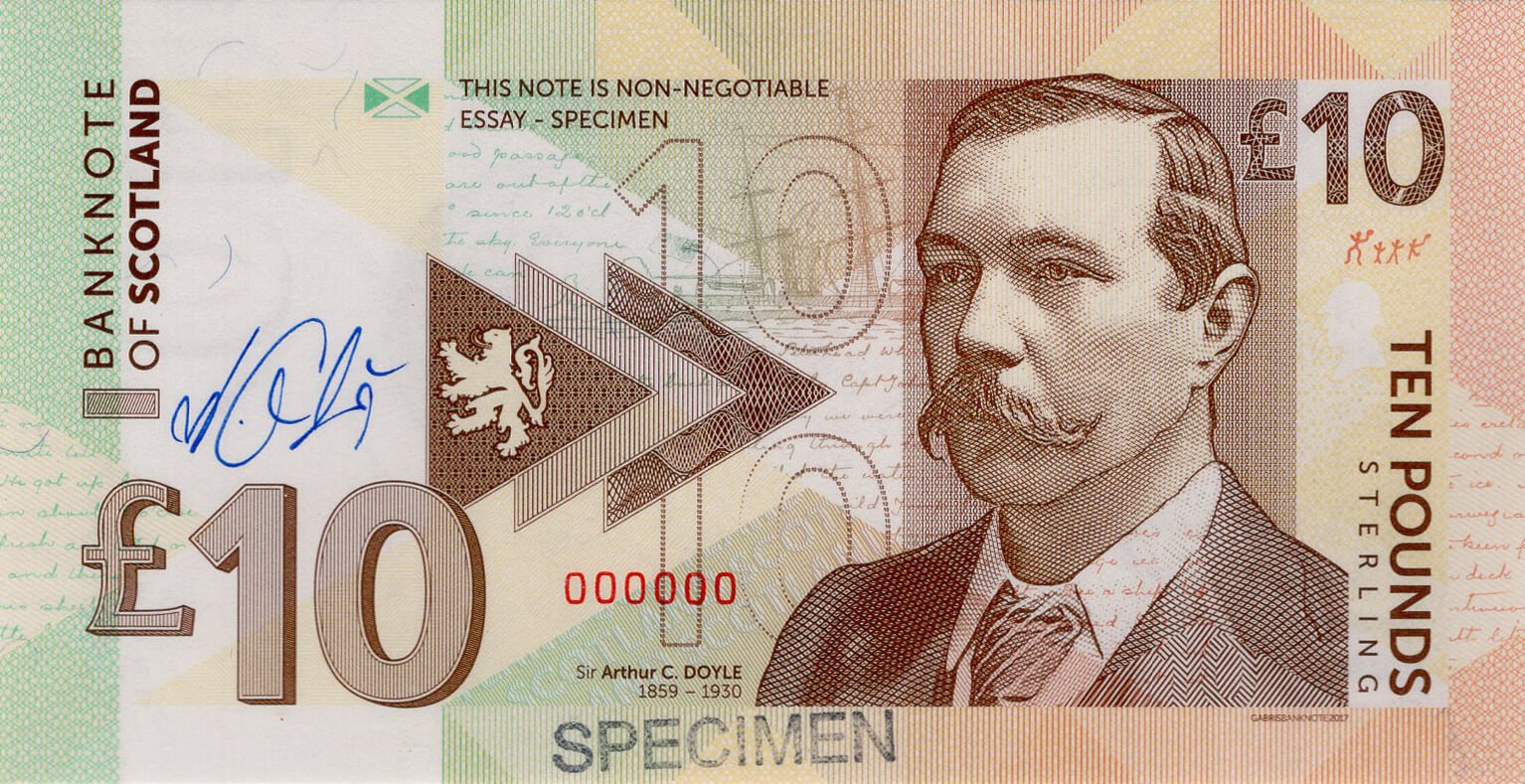 10 pounds Scotland - přední strana