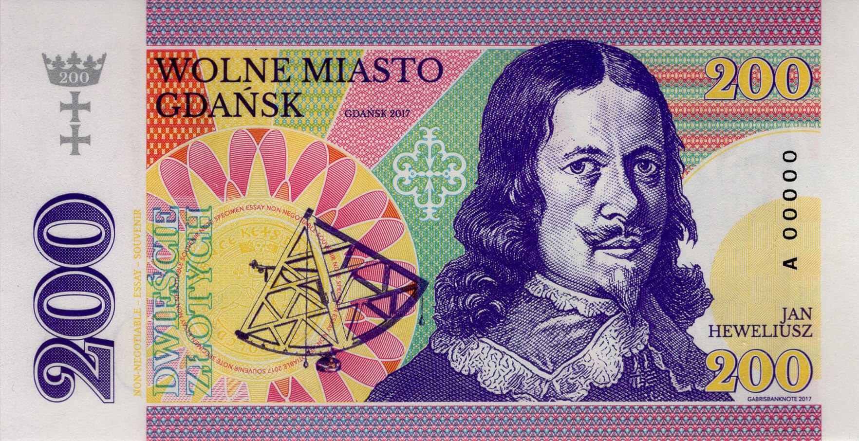 200 złotych Gdańsk / Danzig - přední strana