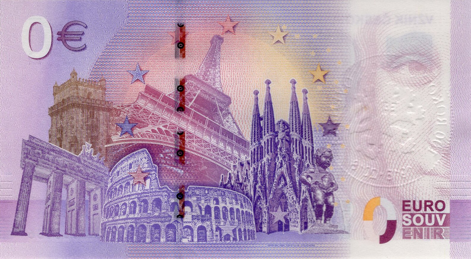 0 € vznik Československa - zadní strana