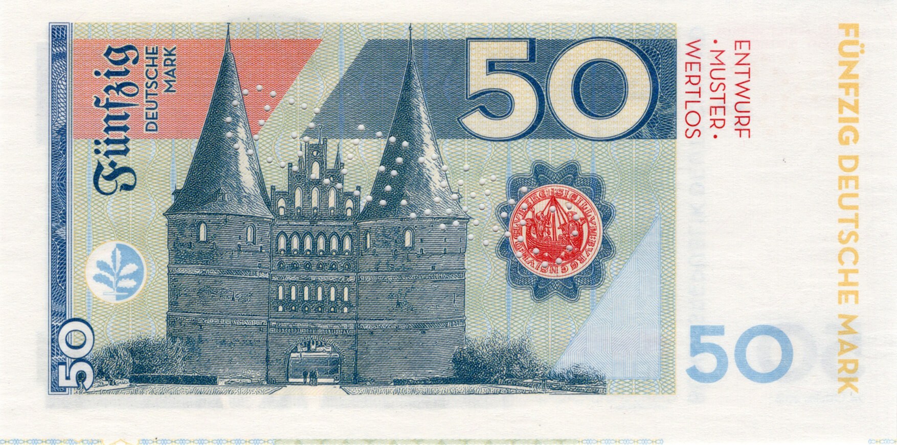 50 mark Germany - zadní strana
