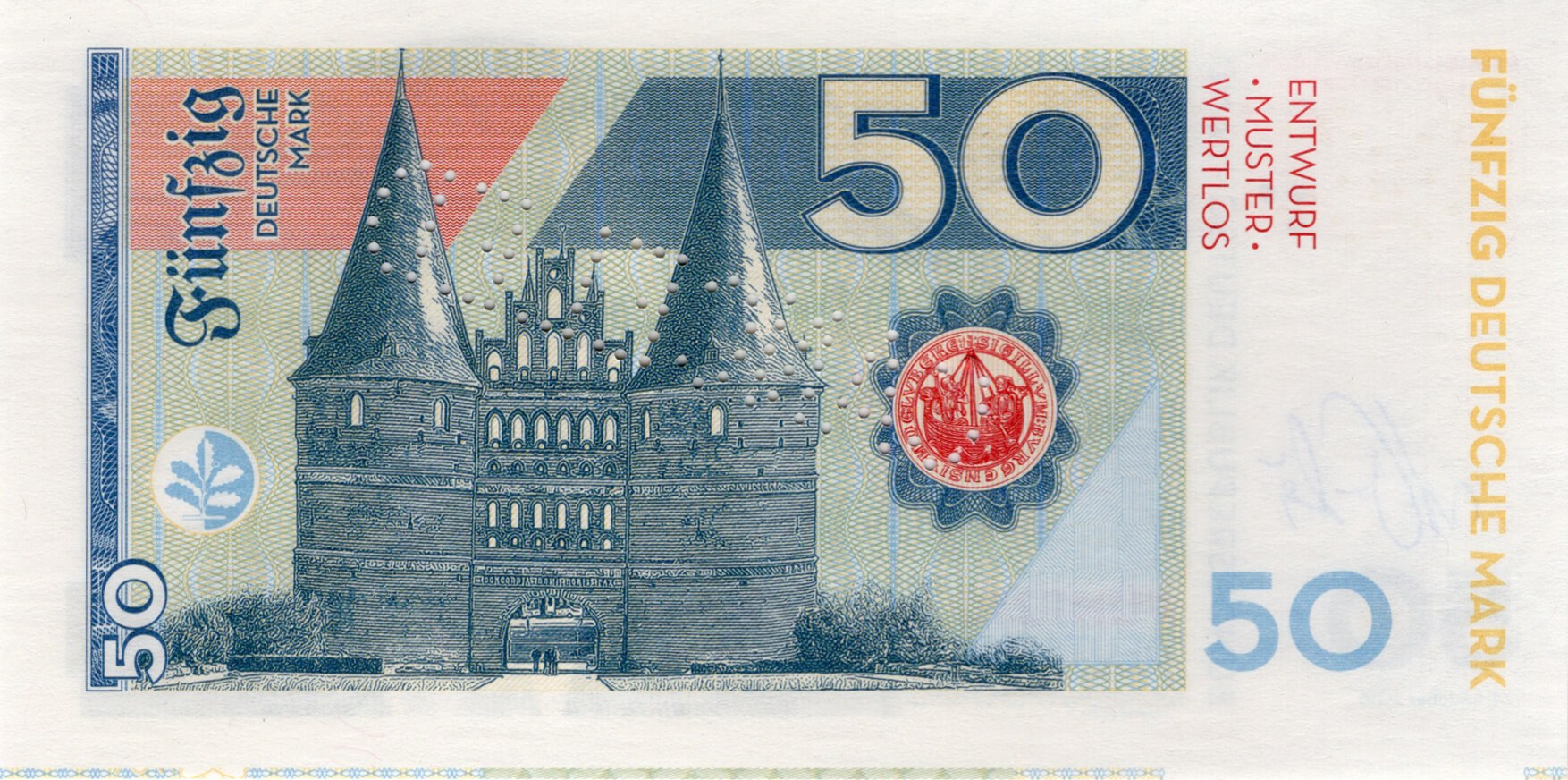 50 mark Germany - zadní strana