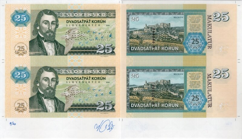 Aršík 25 korún Slovenských