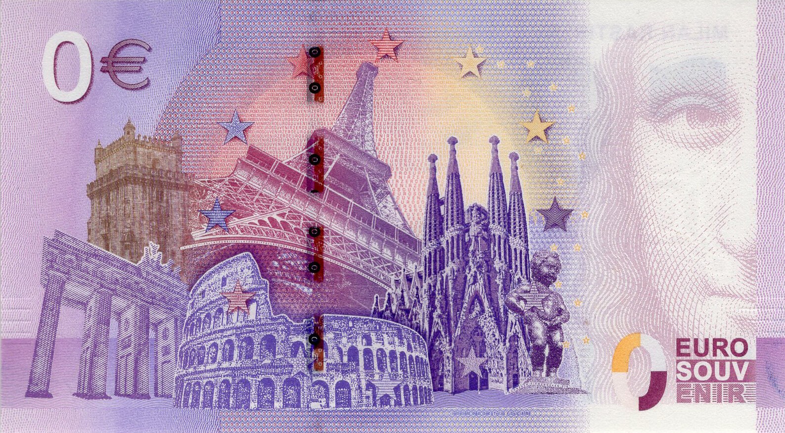 0 € Štefánik / verze A - zadní strana