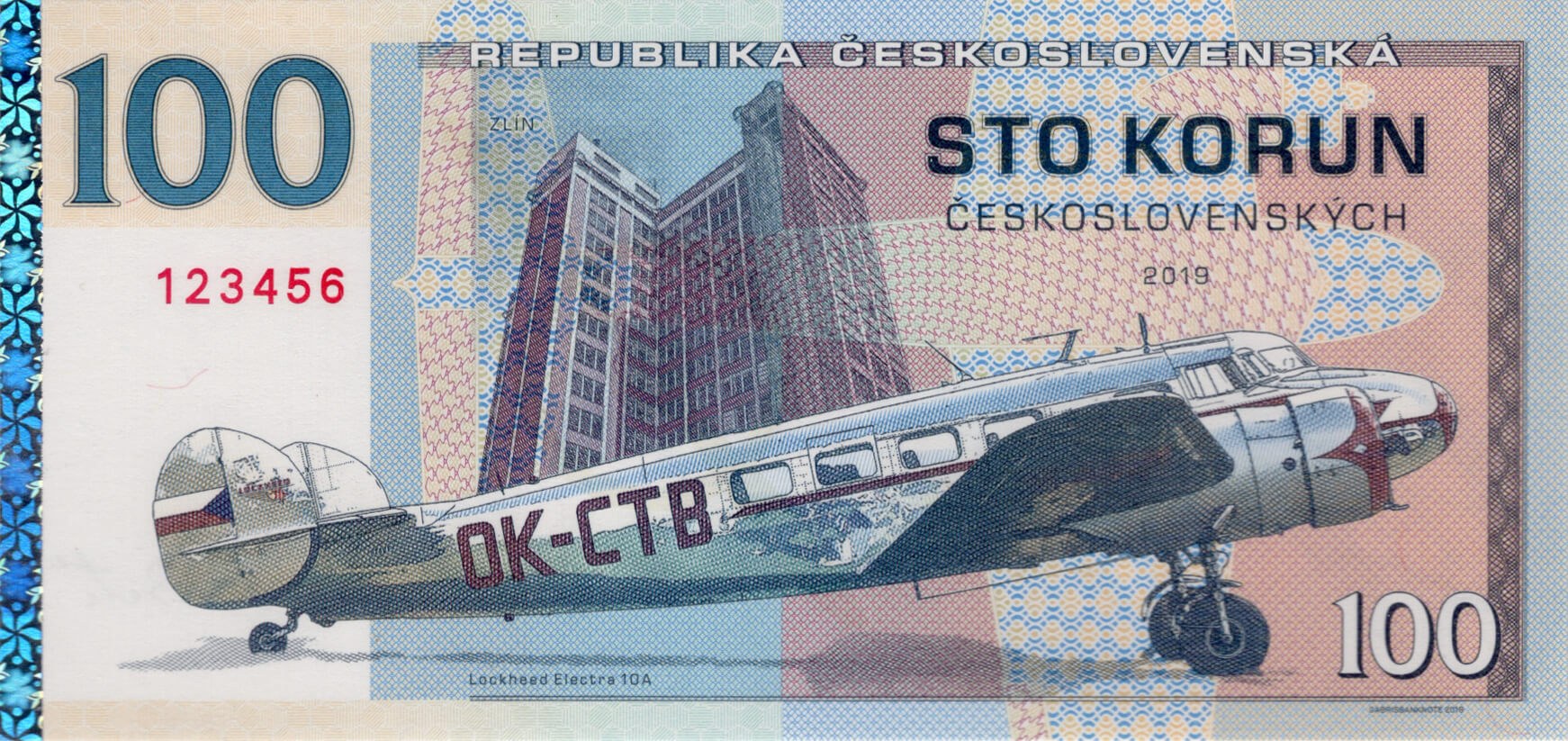 100 korun J. A. Baťa - přední strana