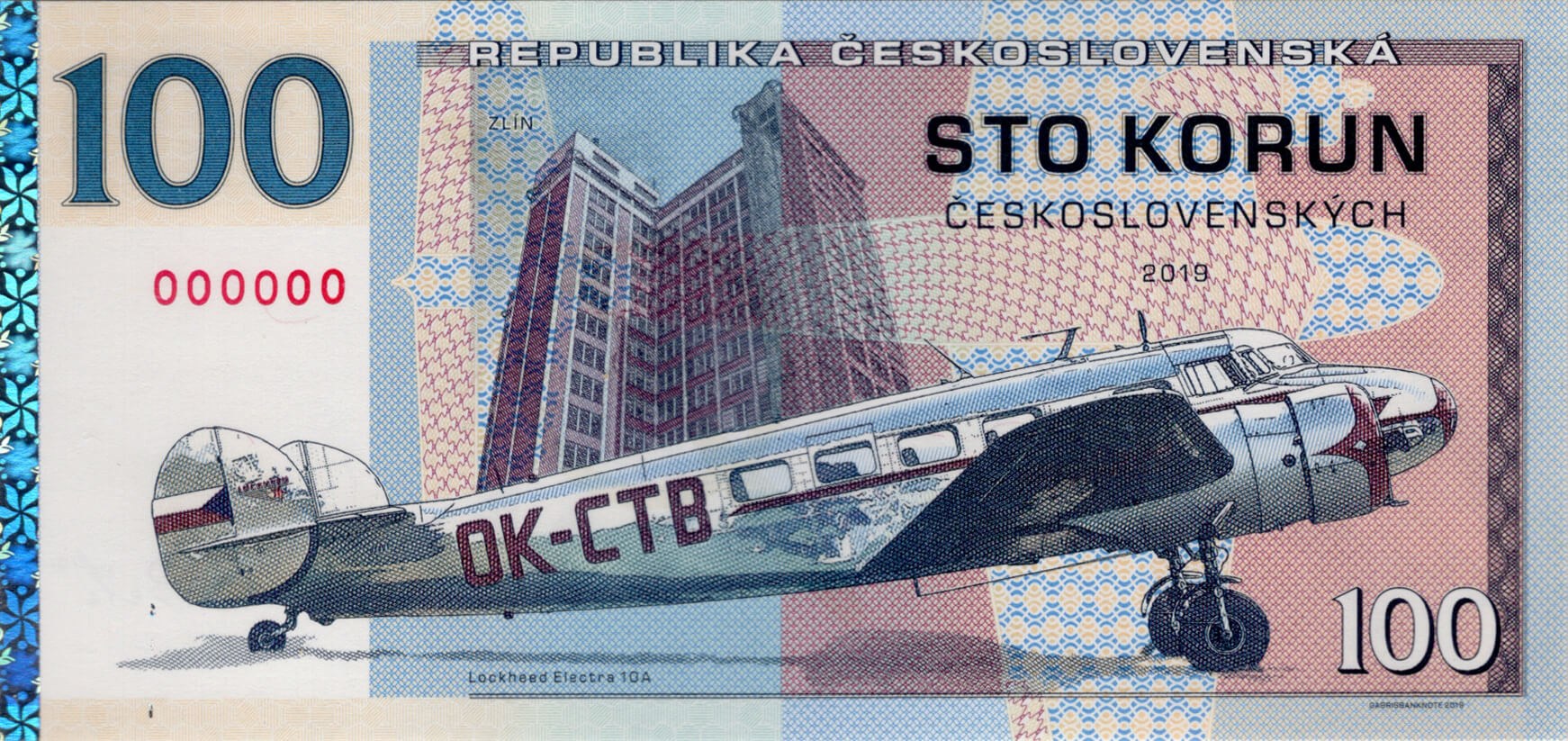 100 korun J. A. Baťa - přední strana