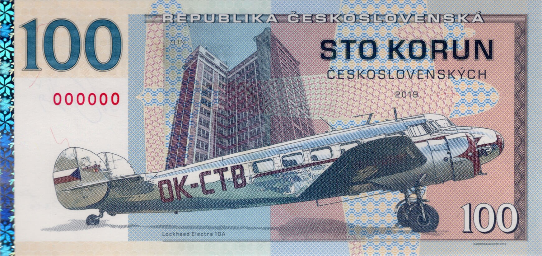 100 korun J. A. Baťa - přední strana