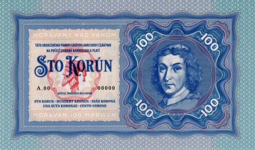 100 korún Moravany