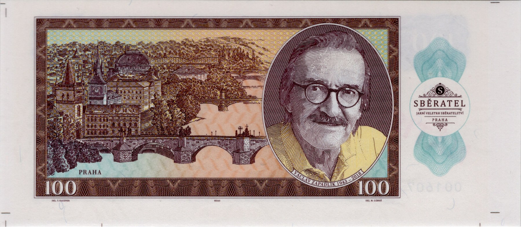 100 korun Zapadlík Isotta Fraschini Tipo 8A - zadní strana
