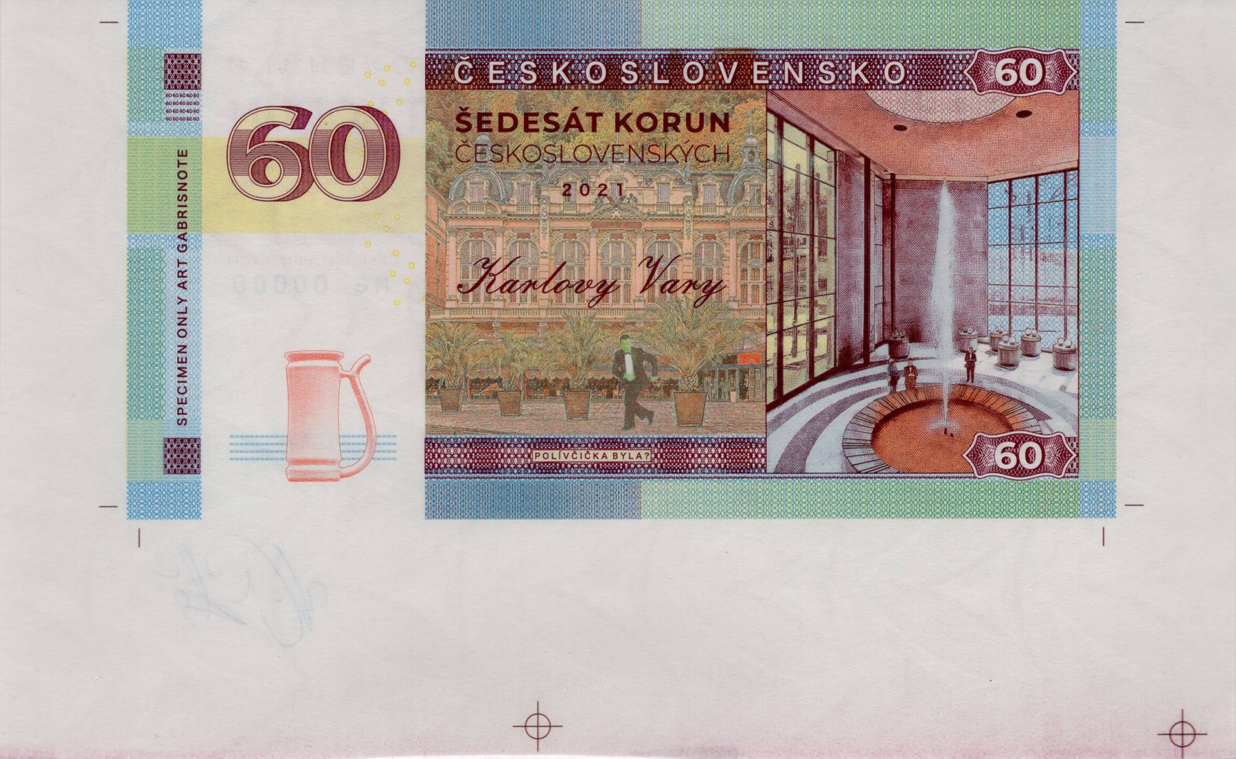 60 korun Velorex - zadní strana