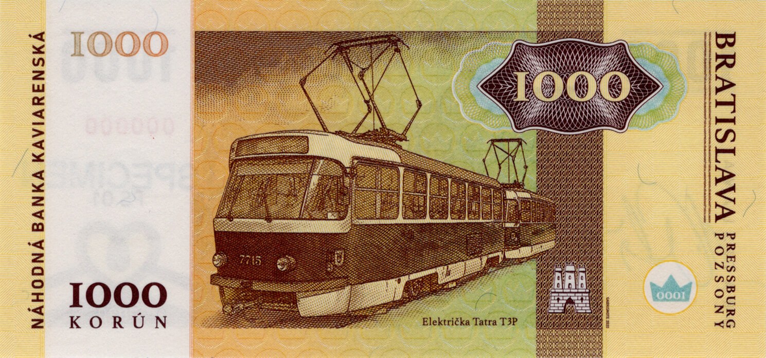 1000 korún Kaviarenských / verze A - přední strana