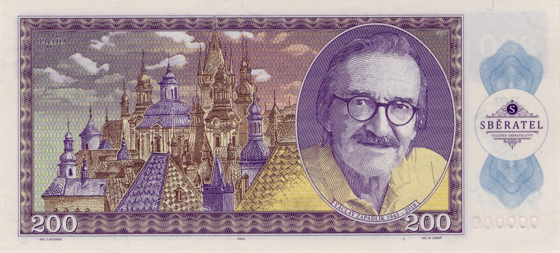 200 korun Zapadlík Škoda 1201 - zadní strana