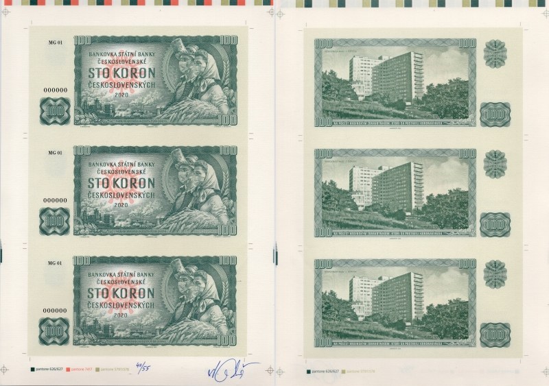 Arch 100 koron Československých Kramáre