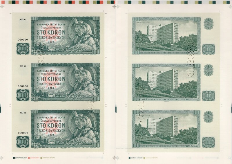 Arch 100 koron Československých Kramáre