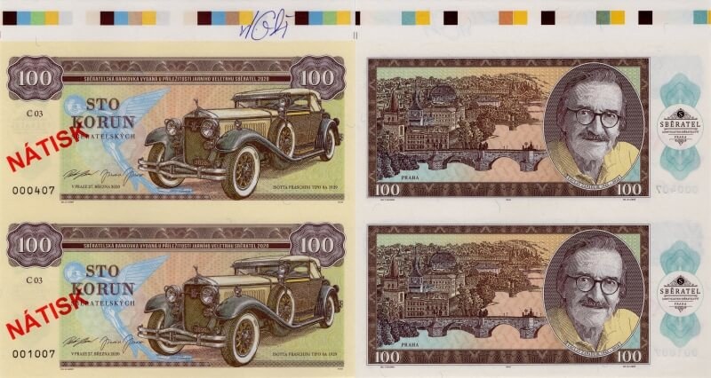 Aršík 100 korun Zapadlík