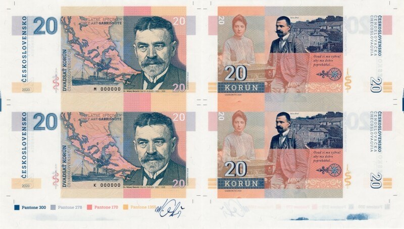 Aršík 20 korún Martin Kukučín 2020
