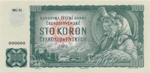 100 koron Československých Kramáre