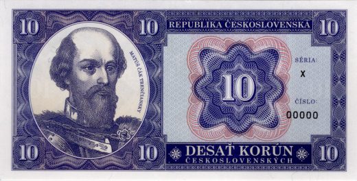 10 korún Československých / Matúš Čák