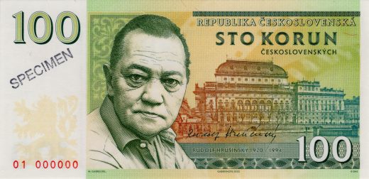 100 korun Hrušínský